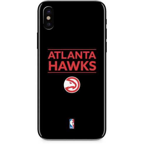 NBA Atlanta Hawks Standard - Black iPhone XS Skin