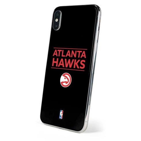NBA Atlanta Hawks Standard - Black iPhone XS Skin