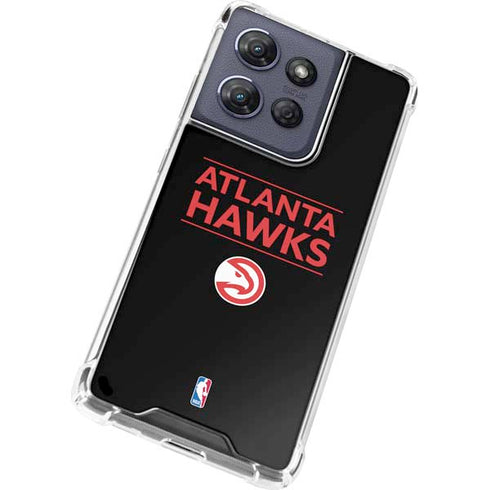 NBA Atlanta Hawks Standard - Black Moto G Play 5G (2025) Clear Case