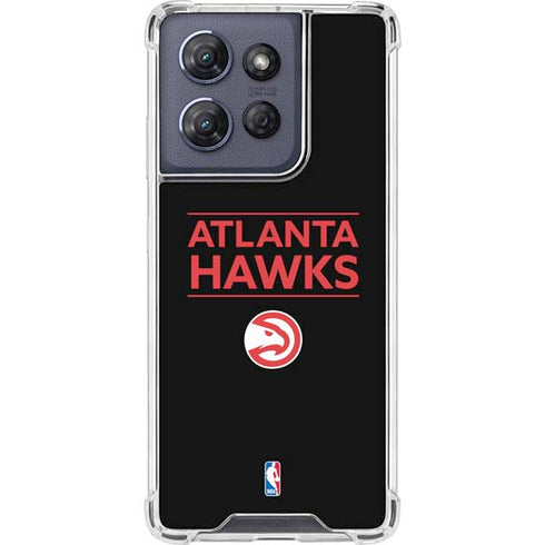 NBA Atlanta Hawks Standard - Black Moto G Power 5G (2025) Clear Case