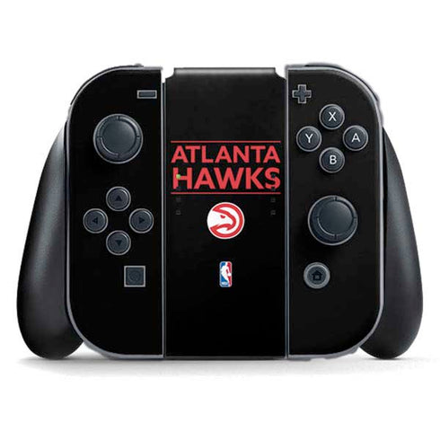 NBA Atlanta Hawks Standard - Black Nintendo Switch (2017-2021) Joy-Con Controller Skin