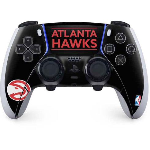 NBA Atlanta Hawks Standard - Black PS5 DualSense Edge Pro Controller Skin