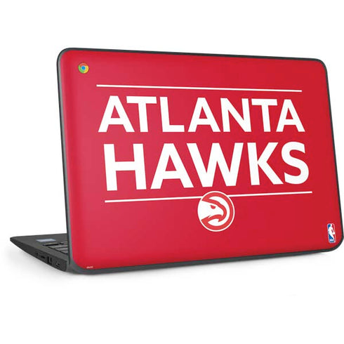 NBA Atlanta Hawks Standard - Red HP Chromebook Skin