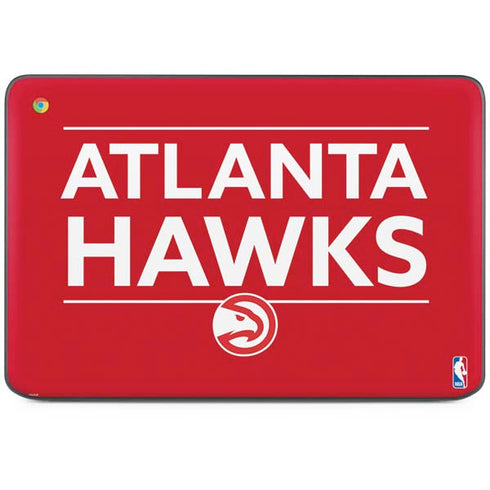 NBA Atlanta Hawks Standard - Red HP Chromebook Skin