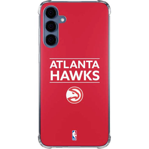 NBA Atlanta Hawks Standard - Red Galaxy A35 5G Clear Case
