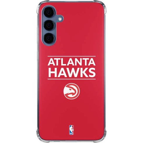 NBA Atlanta Hawks Standard - Red Galaxy A55 5G Clear Case