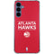NBA Atlanta Hawks Standard - Red Galaxy A55 5G Clear Case
