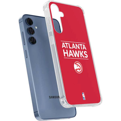 NBA Atlanta Hawks Standard - Red Galaxy A55 5G Clear Case