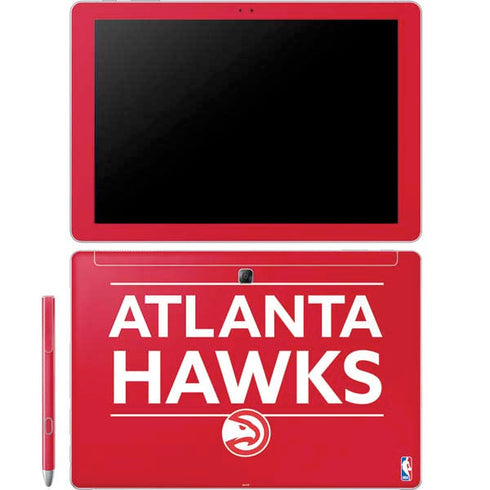NBA Atlanta Hawks Standard - Red Galaxy Book 12in Skin
