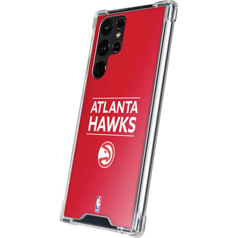 NBA Atlanta Hawks Standard - Red Galaxy S23 Ultra Clear Case