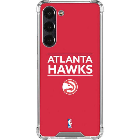 NBA Atlanta Hawks Standard - Red Galaxy S24 FE Clear Case