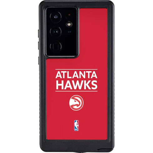 NBA Atlanta Hawks Standard - Red Galaxy S24 Ultra Waterproof Case