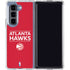 NBA Atlanta Hawks Standard - Red Galaxy Z Fold5 5G Clear Case