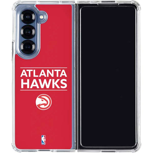 NBA Atlanta Hawks Standard - Red Galaxy Z Fold6 Clear Case