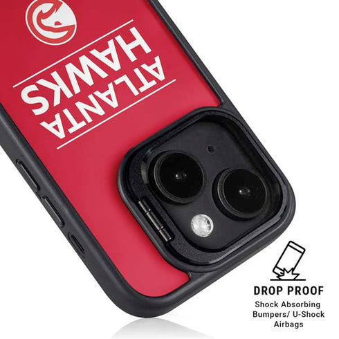 NBA Atlanta Hawks Standard - Red iPhone 14 Plus Kickstand Case
