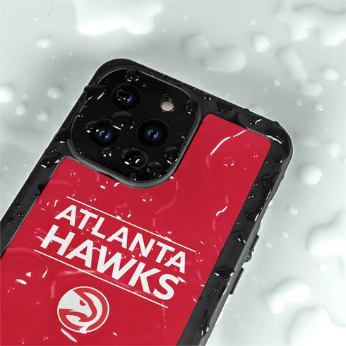 NBA Atlanta Hawks Standard - Red iPhone 15 Pro Waterproof Case