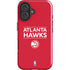 NBA Atlanta Hawks Standard - Red iPhone 16 Impact Case