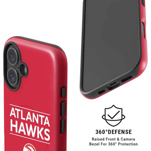 NBA Atlanta Hawks Standard - Red iPhone 16 Plus Magsafe Impact Case