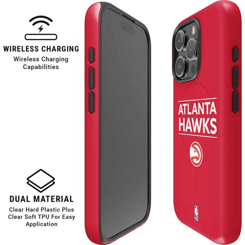NBA Atlanta Hawks Standard - Red iPhone 16 Pro Magsafe Impact Case