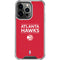 NBA Atlanta Hawks Standard - Red iPhone 16 Pro Max Clear Case
