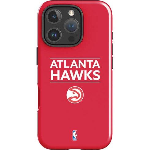 NBA Atlanta Hawks Standard - Red iPhone 16 Pro Max Impact Case