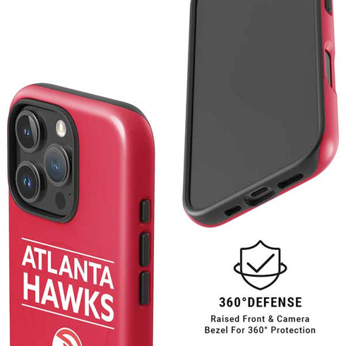 NBA Atlanta Hawks Standard - Red iPhone 16 Pro Max Magsafe Impact Case