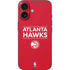 NBA Atlanta Hawks Standard - Red iPhone 16 Skin