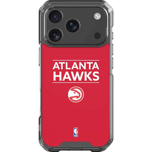 NBA Atlanta Hawks Standard - Red iPhone 18 Pro Clear Case