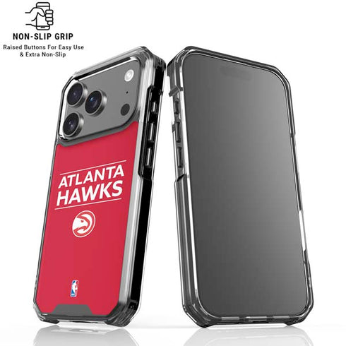 NBA Atlanta Hawks Standard - Red iPhone 18 Pro Clear Case