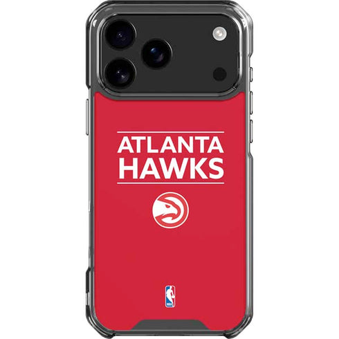 NBA Atlanta Hawks Standard - Red iPhone 18 Pro Max Clear Case