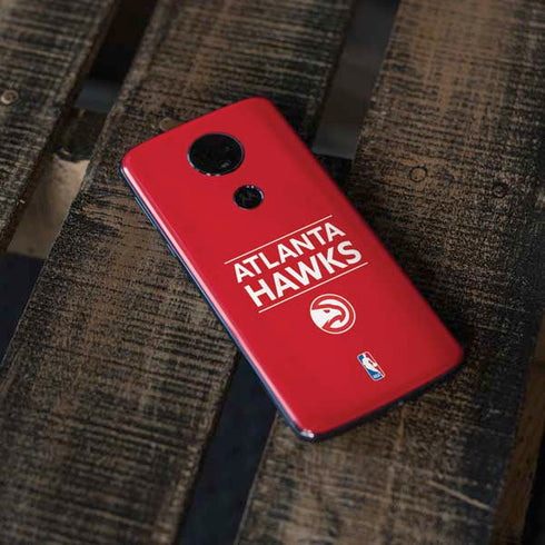 NBA Atlanta Hawks Standard - Red Moto E5 Plus Skin