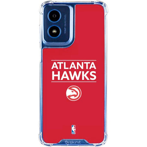 NBA Atlanta Hawks Standard - Red Moto G 5G (2024) Clear Case