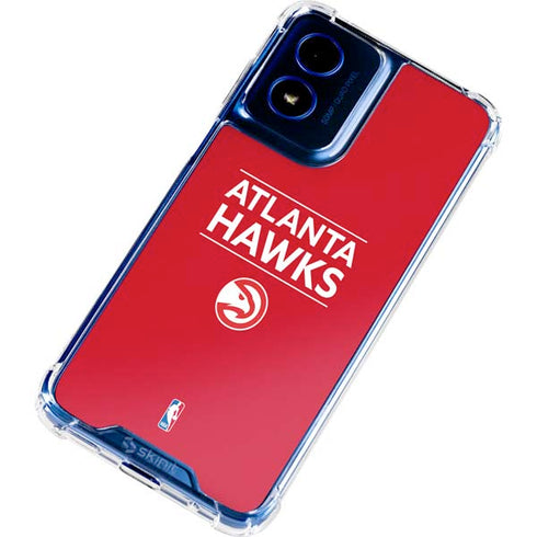 NBA Atlanta Hawks Standard - Red Moto G 5G (2024) Clear Case
