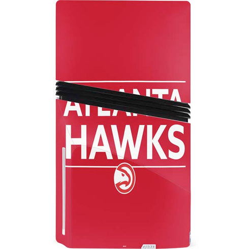 NBA Atlanta Hawks Standard - Red PS5 Pro Disk Console Skin