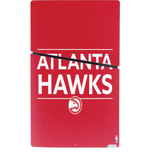 NBA Atlanta Hawks Standard - Red PS5 Slim Digital Edition Console Skin