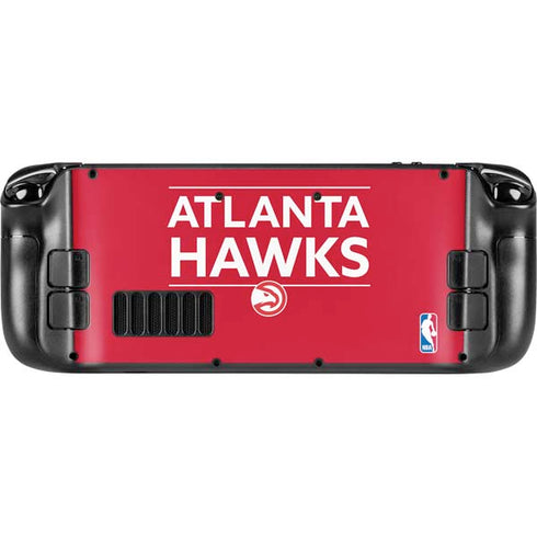 NBA Atlanta Hawks Standard - Red Steam Deck Handheld Gaming Computer OLED Skin
