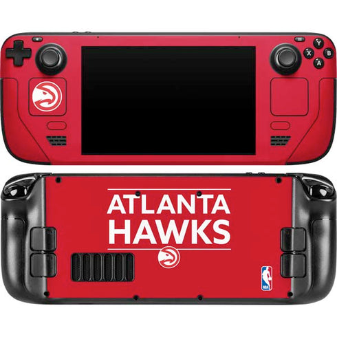 NBA Atlanta Hawks Standard - Red Steam Deck Handheld Gaming Computer Skin
