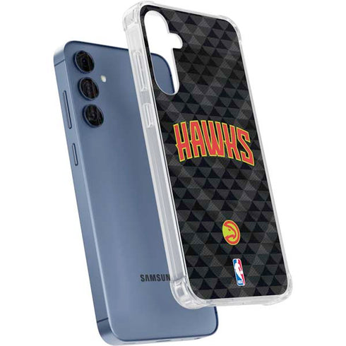 NBA Atlanta Hawks Team Jersey Galaxy A55 5G Clear Case