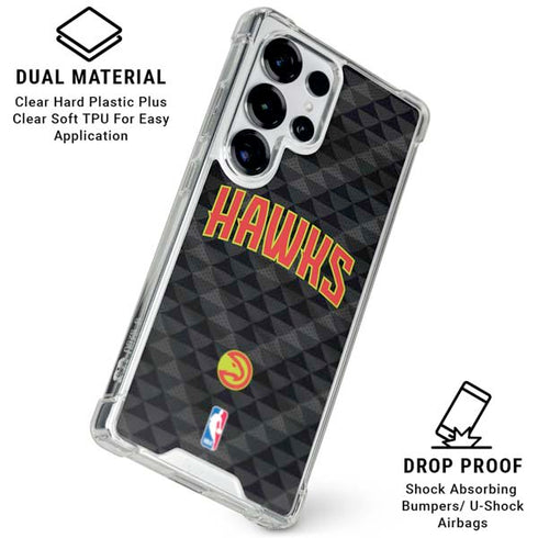 NBA Atlanta Hawks Team Jersey Galaxy S25 Ultra Clear Case