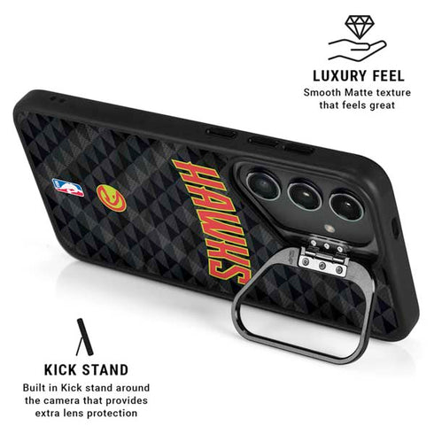 NBA Atlanta Hawks Team Jersey Galaxy S26 Plus Kickstand Case