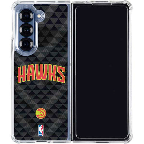 NBA Atlanta Hawks Team Jersey Galaxy Z Fold6 Clear Case