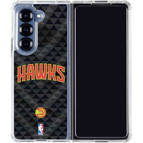 NBA Atlanta Hawks Team Jersey Galaxy Z Fold7 Clear Case