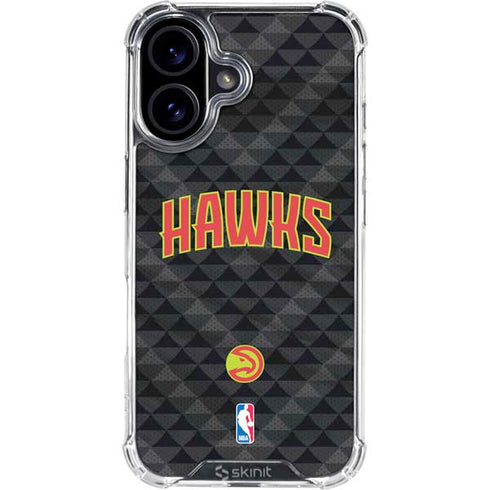 NBA Atlanta Hawks Team Jersey iPhone 16 Plus Clear Case