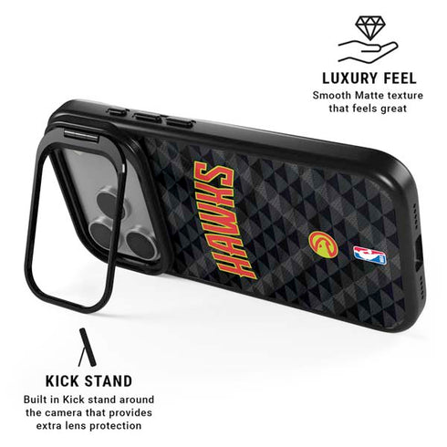 NBA Atlanta Hawks Team Jersey iPhone 17 Pro Max Kickstand Case