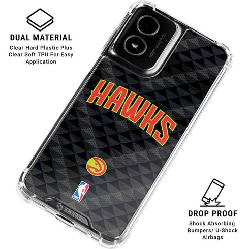 NBA Atlanta Hawks Team Jersey Moto G Power 5G (2024) Clear Case