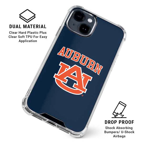 Auburn University AU iPhone 15 Clear Case