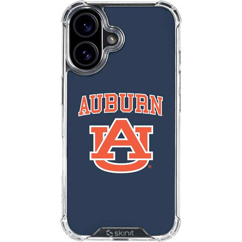Auburn University AU iPhone 16 Plus Clear Case