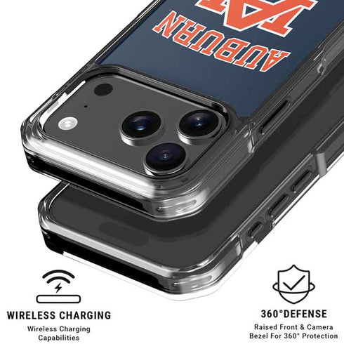 Auburn University AU iPhone 17 Pro Clear Case