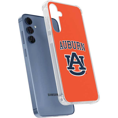 Auburn University AU Orange Galaxy A35 5G Clear Case