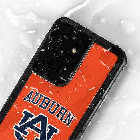 Auburn University AU Orange Galaxy S24 Ultra Waterproof Case